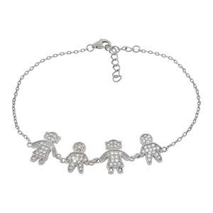 Boys & Girls Rhodium Bracelet